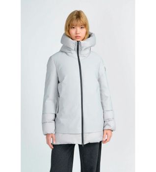 Canadian Classics para mujer. CN.G224111W Abrigo Becancour gris azulado (M), Casual, Poliéster