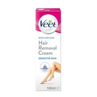 veet body  legs hair removal cream for sensitive skin
