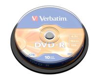 tambor 10 dvd-r 700 verbatim 16x
