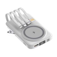 power bank magnetico klack 10000mah carga inalambrica 15w soporte plegable