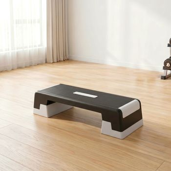 Step De Aeróbic Sportnow Pp, Abs 100x38x15/20/25 Cm, Negro