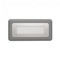 aplique empotrable de exterior led malta 3w