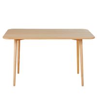 mesa consola extensible de madera de roble claro