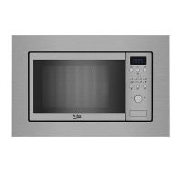 beko bmob 17131 x microondas integrable 17l 700w acero inoxidable