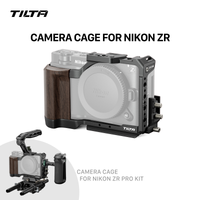 jaula de camara tilta zr para nikon zr con abrazadera de cable mango superior xeno placa base de mango en forma de l placa de liberacion rapida de agarre manual