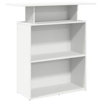 mostrador de recepcion blanco 100x40x104 cm madera de ingenieria
