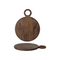 tabla de cortar de mango marron