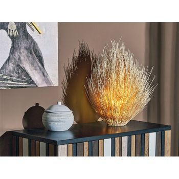 Lampara Hebras Ratan 50 Cms. 32dx50 Cms