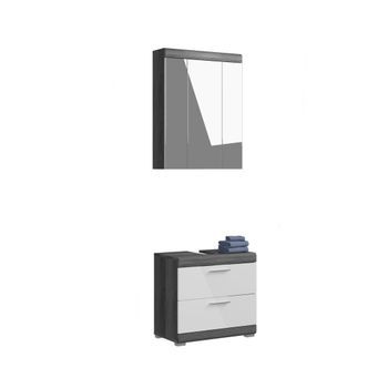 Conjunto Para Baño Scott – Mueble Bajo Lavabo Y Almacenamiento Con Espejo