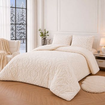 Edredón Invierno Sedalina Jacquard Damasco Son 690 Gr/m2 180 Cm Rufino Diaz, Blanco