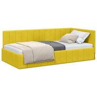 cama individual  cama para adulto  estructura de cama en esquina amarillo 90 cm x 200 cm