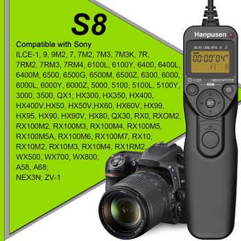 Cable de interruptor remoto de Temporizador multifunción para Sony MultiTerminal A1 A9II A7IV A7II A6500 A6300 A6100 RX100 RX10 ZV-1 HX99