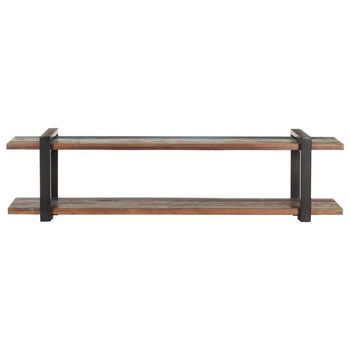 Mueble Tv | Mueble De Salón | Armario Tv Madera Maciza Reciclada 160x40x40 Cm