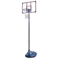 canasta de baloncesto - exterior - acero y pc - negro y rojo 8128x8128x280cm
