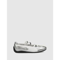 puma bailarinas zapatilla speedcat ballet metallic plata para mujer