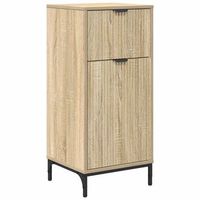 gabinete de bano roble sonoma 395 x 36 x 88 cm vidaxl
