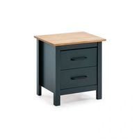 mesita de noche eira blue ocean - oak 46 x 495 x 35 cm