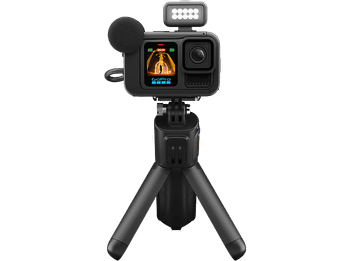 Cámara deportiva - GoPro Hero 13 Black Creator Edition, HyperSmooth 6.0, 5.3K, 27 MP, Autonomía 4.5 h, HDR, Sumergible 10m, lenta, Negro