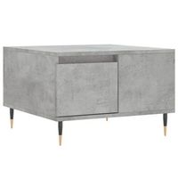 mesa de cafe - mesa de centro madera contrachapada gris hormigon 55x55x365 cm