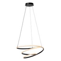 lampara colgante de aluminio con 1 led integrado negro