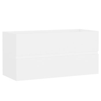 Mueble De Almacenaje | Mueble De Lavabo Madera De Ingeniería Blanco 90x38,5x45 Cm