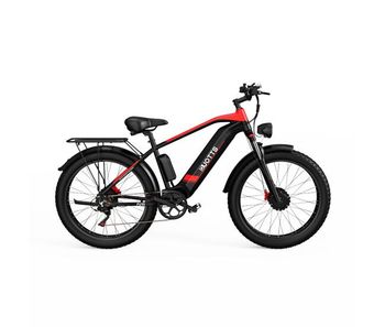 Bicicleta eléctrica duotts f26 - batería 840wh autonomía 50km - negro rojo