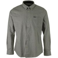 barbour camisa manga larga turner tailored houndstooth shirt para hombre