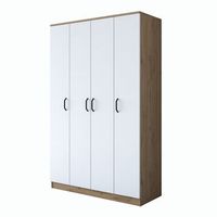 armario ba116-2247 blanco nogal 130x1986x40 cm