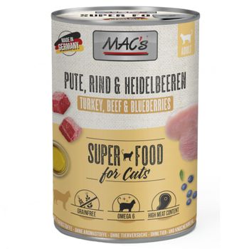 MAC's Cat 6 x 400 g - Pavo, vacuno y arándanos