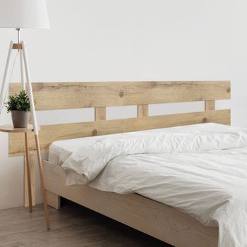 Dhome Cabecero Cambrian 220cm Dual Horizontal Estilo Valla Con Patas Madera Reciclada Dm Herrajes Incluidos (220cm Dual Horizontal Valla, Cambrian)