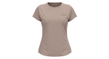 Camiseta de manga corta morada para mujer odlo ascent 365 sharp