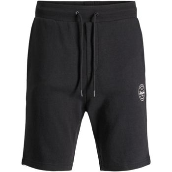 Jack & Jones Short 12229945 JPSTSHARK SWEAT SHORTS AT PLS BLACK para hombre