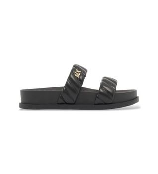 A|X Armani Exchange para mujer. XW002574AF22799UC001 Sandalias Diseño negro (36), Plano, Ninguno, Casual