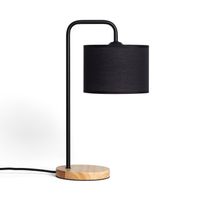 ledkia lighting - lampara de mesa jedali  diseno elegante y moderno  compatible con bombilla e27 hasta 20w  uso interior ip20  para salon y dormitorio blanco madera