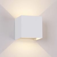 aplique de exterior led davos dim 2700k 2x6w