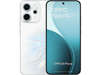 OPPO Reno14, Opal White, 512 GB, 12 GB RAM, 6.59 
