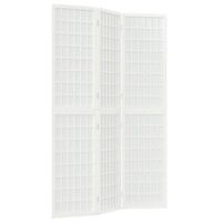 biombo plegable con 3 paneles estilo japones blanco 120x170 cm vidaxl