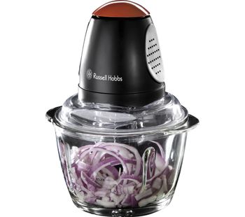 RUSSELL HOBBS Desire Mini Chopper - Black & Red, Black