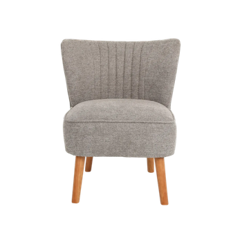 Sillón Tapizado En Tela Eve Marrón