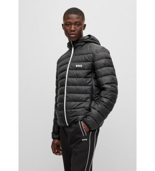 BOSS para hombre. 50472472 Chaqueta Thor Negro (XL), Casual, Poliamida, Manga larga