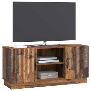 Mueble De Tv | Mueble De Salón | Gabinete De Tv Madera Envejecida 102 X 34,5 X 47 Cm