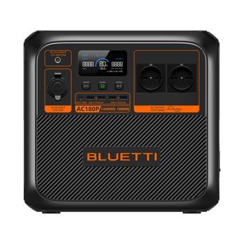 Kit Bluetti Ac180p Con Panel Solar 130w - 1440wh, Generador Solar 2x1800w (2700w Máx)