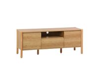mueble tv con 2 puertas y 1 cajon 140cm natural - 140x42x55 cm