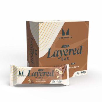 Barrita proteica ligera Layered - 6 x 40g - Chocolate y Galletas