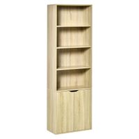 estanteria para libros 59x29x180 cm madera natural