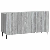mueble de tv 99 x 345 x 52 cm gris sonoma madera de ingenieria vidaxl