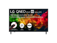 tv qned mini led 43 - lg 43qned81b6c uhd 4k procesador inteligente r7 ai processor 4k gen9 smart tv dvb-t2 h265 negro