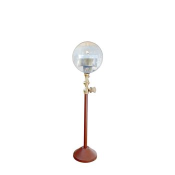 Portavelas de madera cobre 32cm