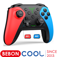 controlador inalambrico beboncool para nintendo switch oled consola pro gamepad con bateria de 600mah controladores de interruptor programables