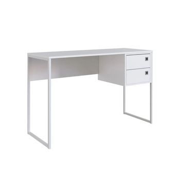 Escritorio Libra 2 Cajones Blanco 75x120x45 Cm